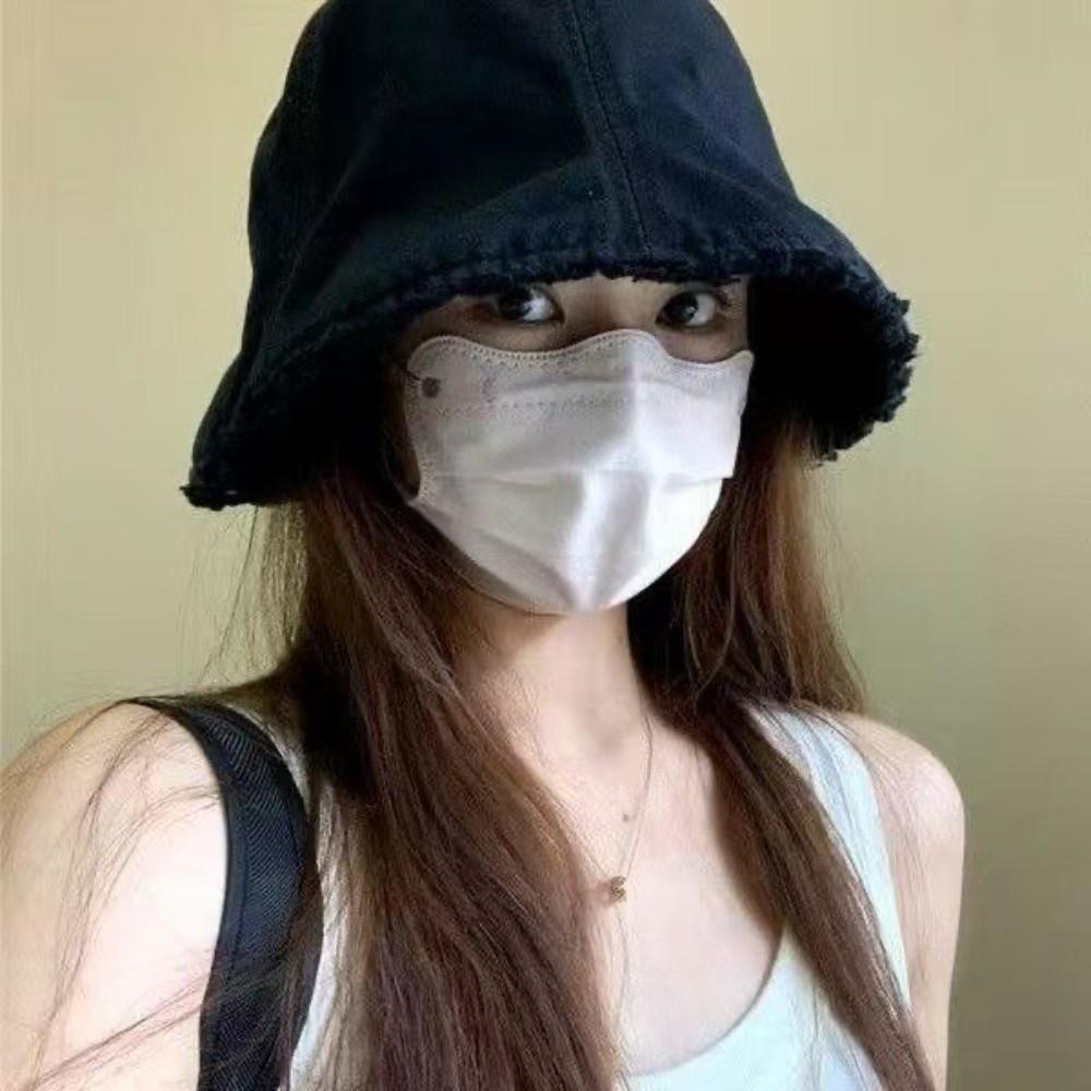 Foldable Fisherman Hat Oversized Brim Sun Protection Cap Casual Bucket Hat  Unisex