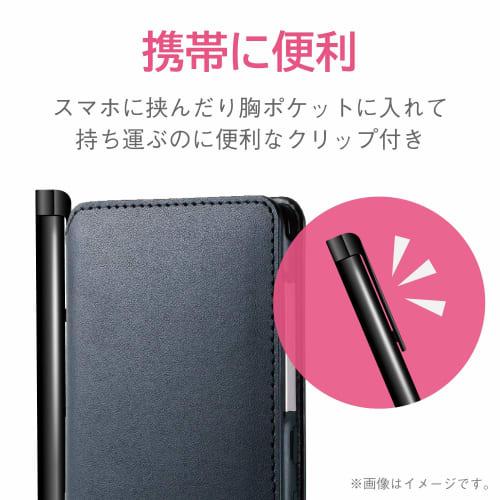 ELECOM Touch Pen Stylus Pen [Standard Silicone Type] iPhone/iPad/Android Black P-TP01BK