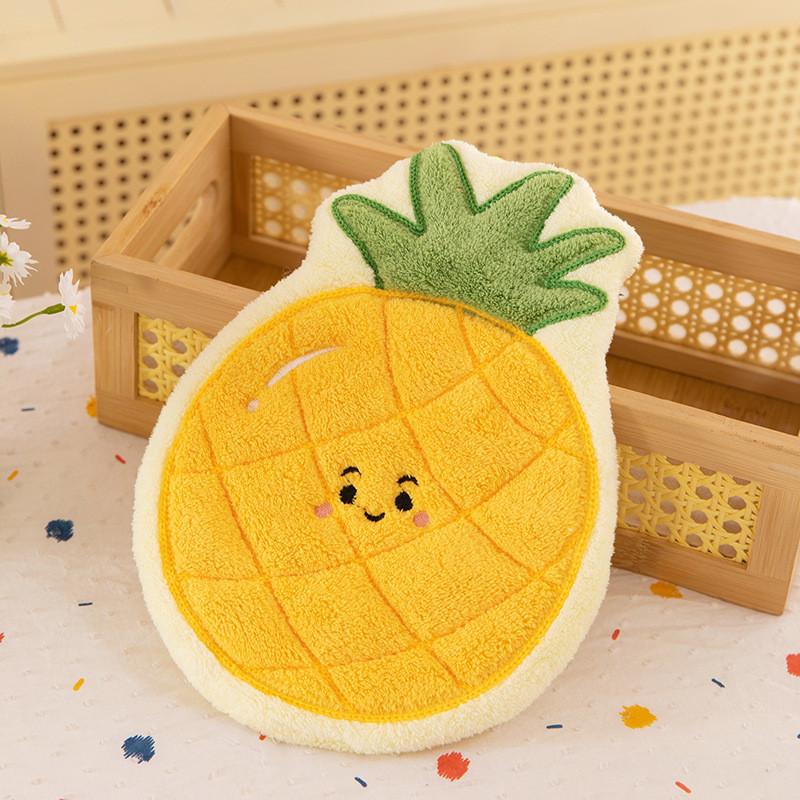 Strawberries Fries Hamburgers Grapes Cartoon Food Fruit Hand Kitchen Towel