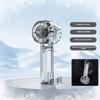 Yousheng Transparent Handheld Fan 3 Speed Adjustable USB Rechargeable Summer Cooling Fan Portable Travel Outdoor Mini Personal Fan