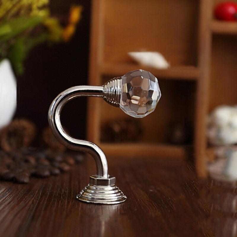 2Pcs U-shaped Curtain Hook Window Hanging Tassel Holdback Metal Curtain Holder