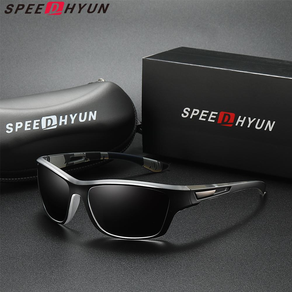 

SPEEDHYUN Classic Wayfarer Sunglasses Polarized Lenses for Fishing Trips белый/чёрный