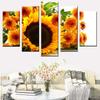 Wall Art Canvas Painting Picture 5 Pieces Yellow Sunflower Landscape HD Print Modern Home Decoration Poster Living Room