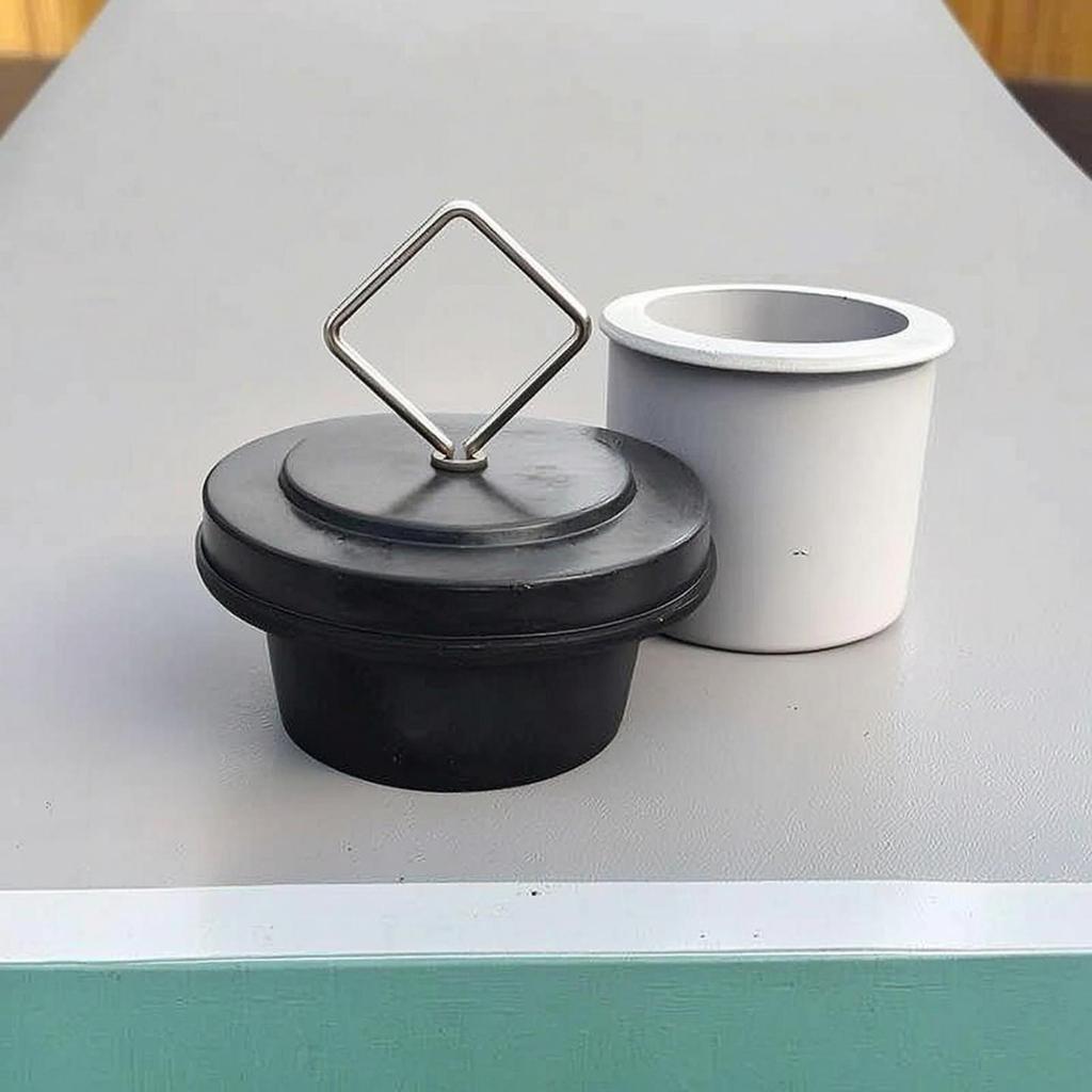Drainage Plug with Stainless Steel Handle Easy Raise Rubber