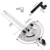 Precision Miter Gauge Kit, 27 Position Angle Stops, with Fence & Limit Stopper – For Compatible 3/4"x3/8 Table Saws DIY Desktop