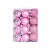 24 Stück 3 cm große Kunststoff-Weihnachtsbaumkugeln für Zuhause, Party, hängende Ornamente