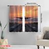 2 Stück, 2D-Ebene Druck Lichtfilternde Vorhänge Sonnenuntergang Landung Langlebig 100% Polyestergewebe (Ohne Stange) Innendekoration