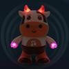Kids Electric Cow Toy with LED Light Music Singing Dancing Cartoon Dairy