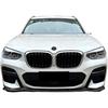 Compatible for BMW X3 G01 X4 G02 M40i M40d M-Pack M-Sport 2018-2021 Spoiler Diffuser Car Front Bumper Lip Splitter Black Body Kit Tuning(Bright