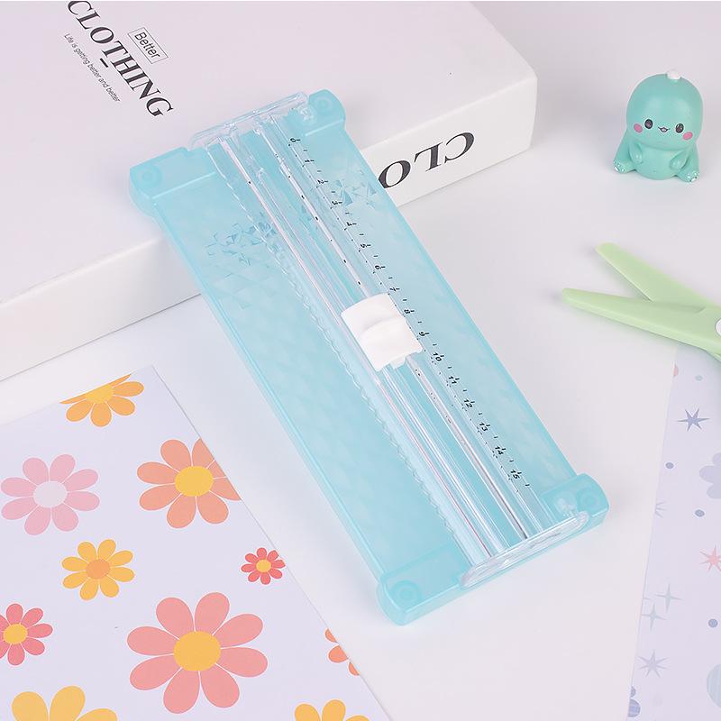 Mini A5 Paper Cutter for Handcraft, Office and School Paper Guillotine синий