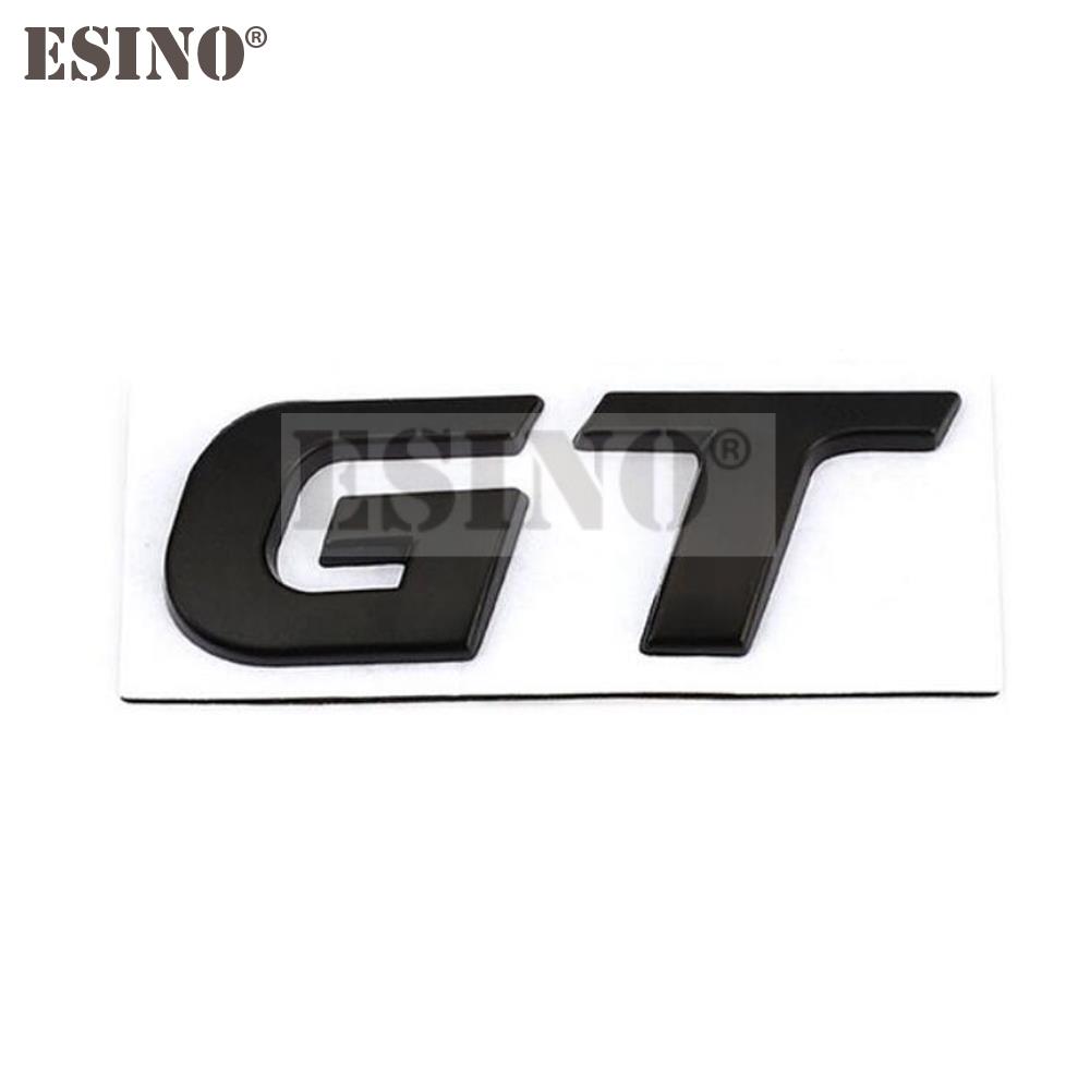 1Pc Car Styling GT 3D Metal Zinc Alloy Car Badge Body Fender Adhesive Emblem for KIA Forte Optima Picanto Stinger Sorento K5 KX5 KX7