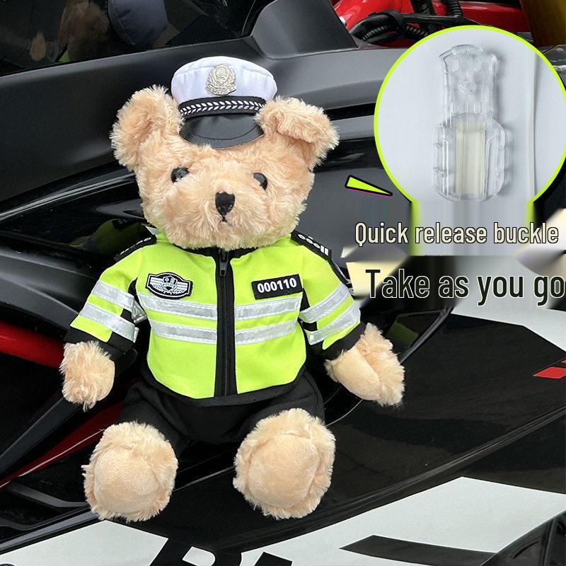 Firefighter Police Teddy Bear Plush Toy - Little Bear Cushion Wedding Gift