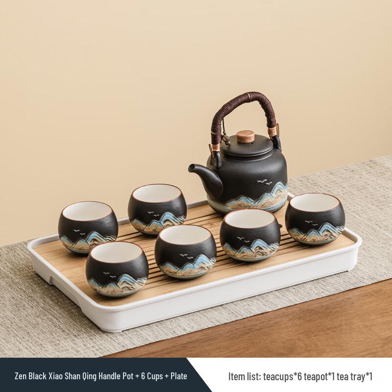 Black Pottery Kung Fu Tea Set