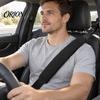 Black Protective Belt Sleeves Car Seat Shoulder Protector, Extended Breathable Polyester Pad, Quick Hook Protectors And Loop Installation Sleeve