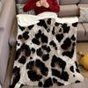 Ins Klassische Leopardenmuster Flanelldecke Warm Weich Halloween Weihnachten Sofa Warm Gemütlich Dekoratives Dekor Geschenk Für Alle Jahreszeiten