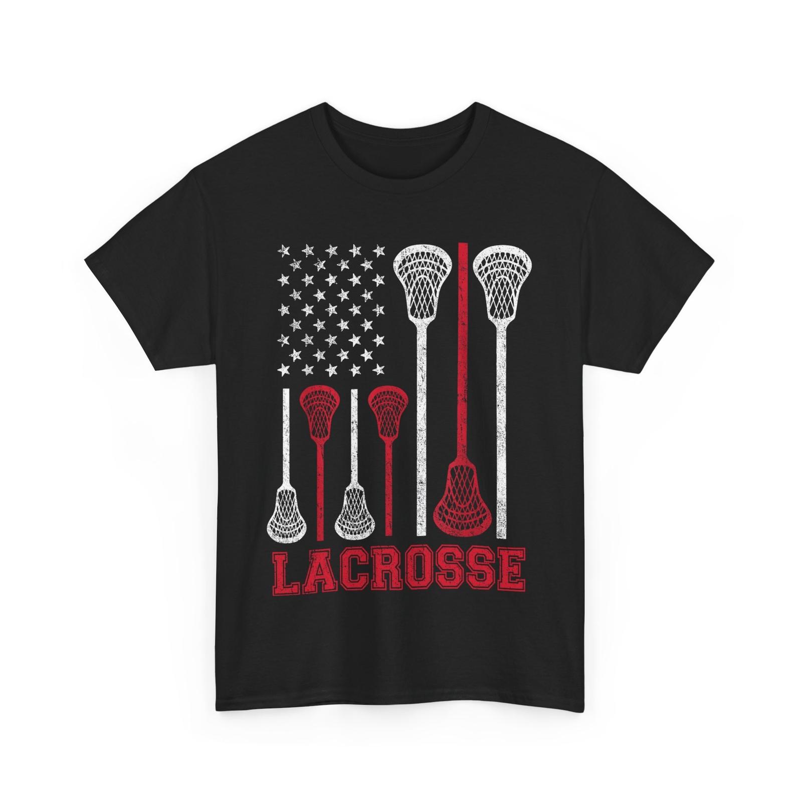 HOT Lacrosse American Flag Shirt, Lacrosse Sticks Lacrosse Player Vintage Shirt S разноцветный