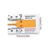 Reifentiefenmesser 0-20 mm Reifentiefenmesser Laufflächentiefe Reifen Präzises Messwerkzeug Tragbarer Handmessschieber für Motorrad Auto LKW