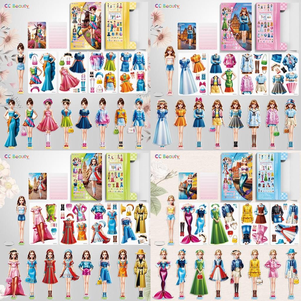Dress Up Magnetic Toys Magnet Paper Princess Girl Toddler Travel Activities