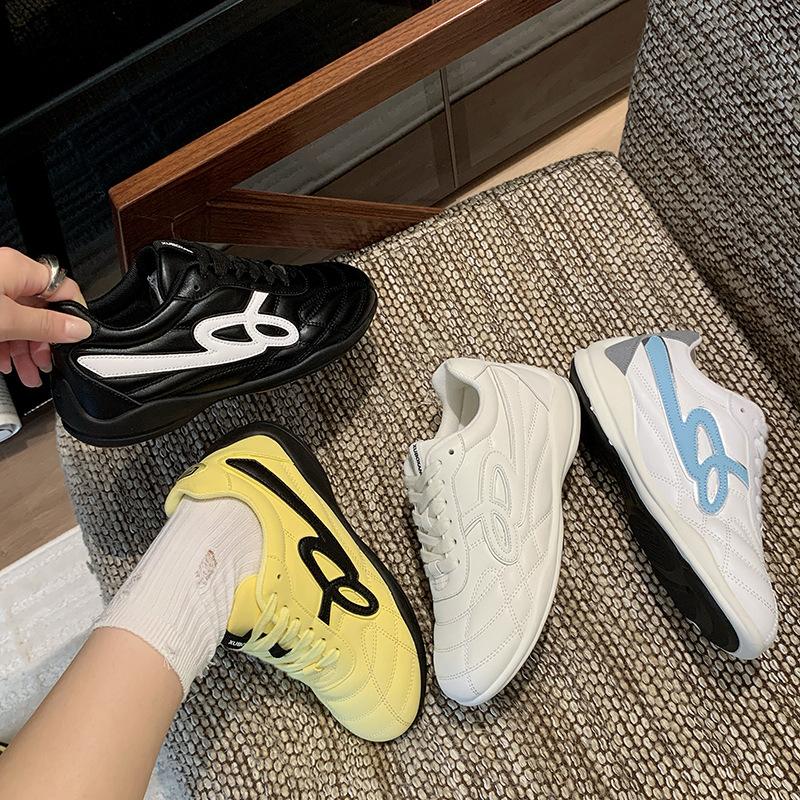 Popular German training shoes women's 2025 summer new versatile color matching flat casual Forrest Gump shoes ins trendy sports board shoes