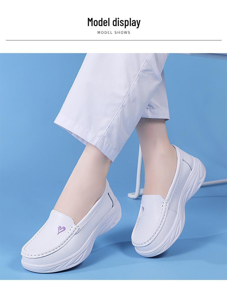 Women's Air Cushion Soft Sole Breathable Shoes - Comfortable & Versatile for Hospital Work