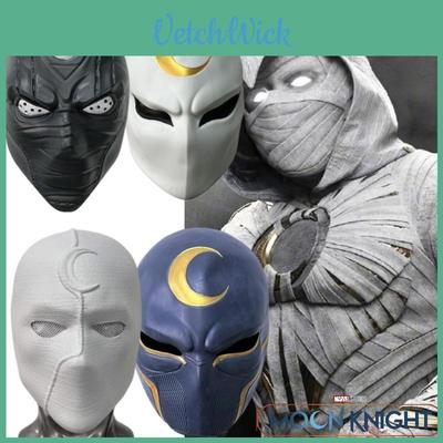 Cosplay Knight Moon Mask Marvel Hero Anime Costume Face Shield Halloween Gifts