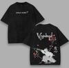Tricou Imprimat Anime Vagabond Vintage Spălat Supradimensionat Pentru Îmbrăcăminte Bărbați Vară Casual Mânecă Scurtă Topuri 100% Bumbac