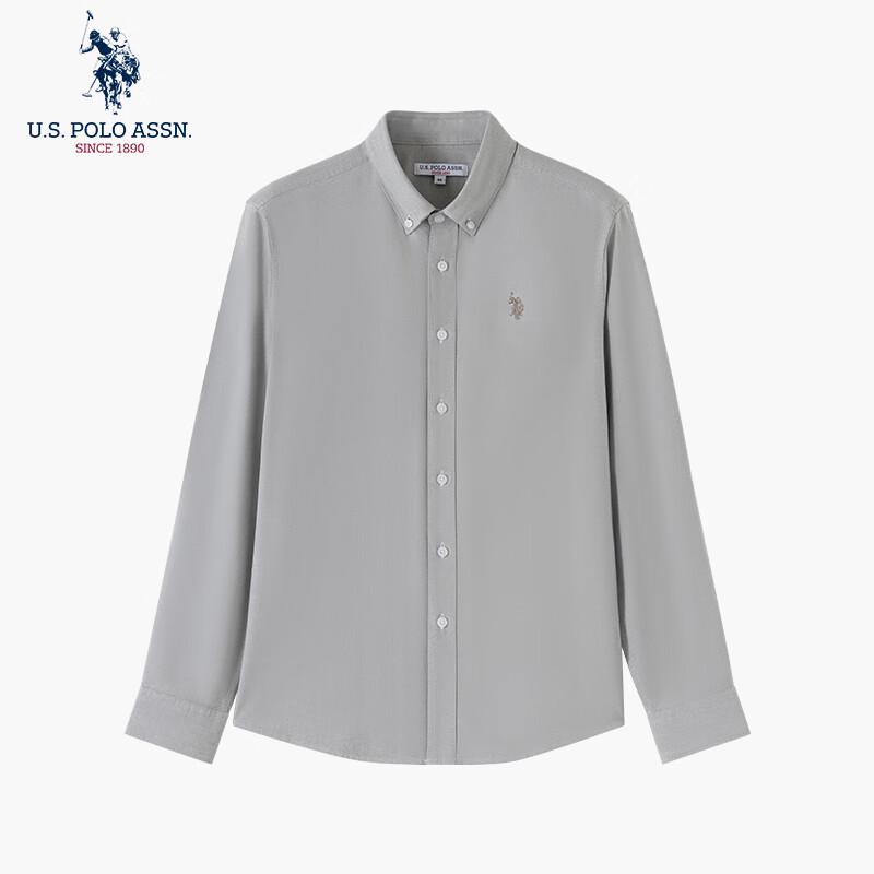 

нас. POLO ASSN. Чоловіча сорочка з довгим рукавом, бізнес-кежуал, 100% бавовна L