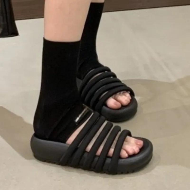 Women Slippers Flats Casual Shoes Designer Walking Woman's Sandals 2025 New Summer Beach Flip Flops Zapatillas De Mujer