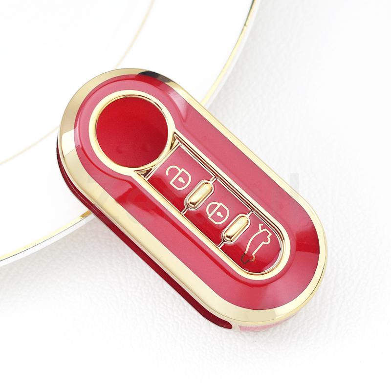 3 Buttons Tpu Shell Fob Auto Accessories Car Flip Key Case Cover Keyless For Fiat Ducato 500 500L Panda Grande Punto Lancia Musa