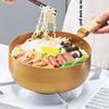 18/20/24cm Gold Suppentopf Japanischer Schnee Kochtopf Antihaft-Pfanne Wok Holzgriff Zuhause Milch Sauce Kochen Küche Kochgeschirr