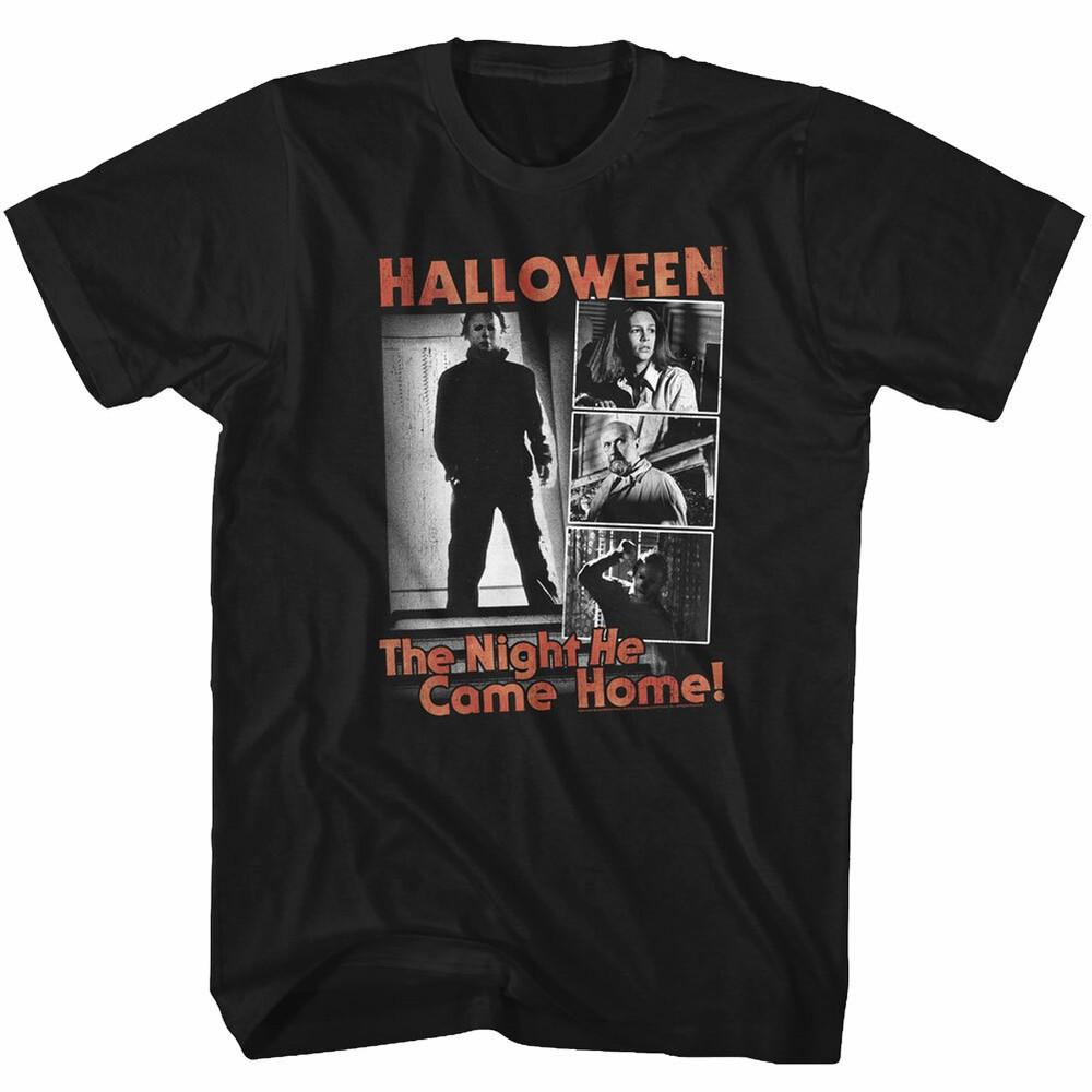 Halloween Horror Movie Frame Collage Michael Meyers Men s T Shirt Unisex T-Shirt L