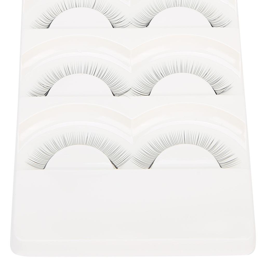Buy 5 Pairs Eyelash Makeup Practice False Eyelashes Self‑Adhesive False ...