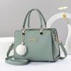 Premium handbag women's bag 2026 new fashion leather shoulder oblique span bag atmospheric versatile small square bag