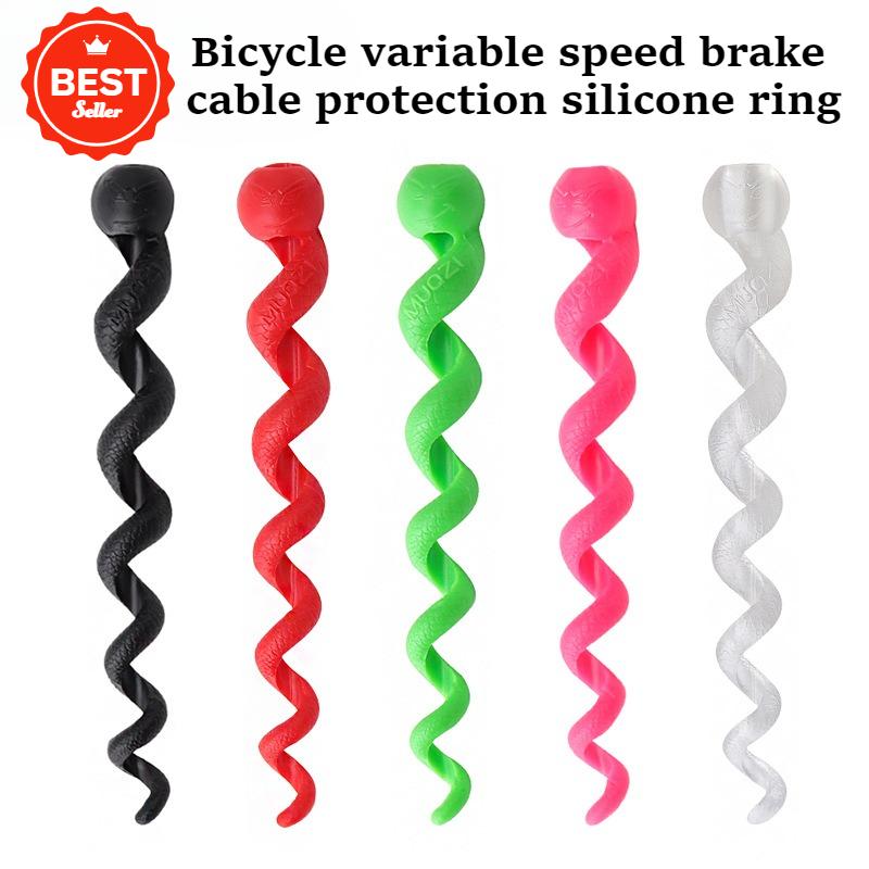 5pcs Bicycle Variable Speed Brake Cable Protection Silicone Ring Silicone Protective Strip Oil Tubing Outdoor Cycling Accessory
