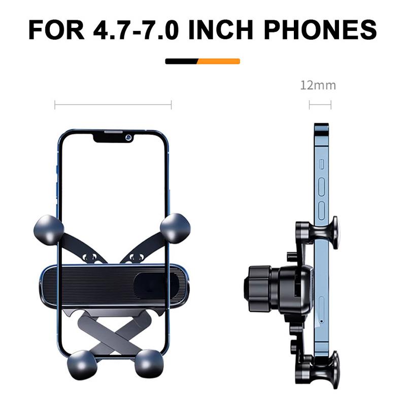 SEAMETAL Air Vent Car Phone Holder Telescopic Phone Mount Mini Size Auto Air Outlet Smartphone Support Universal for 4.7-7 Inch