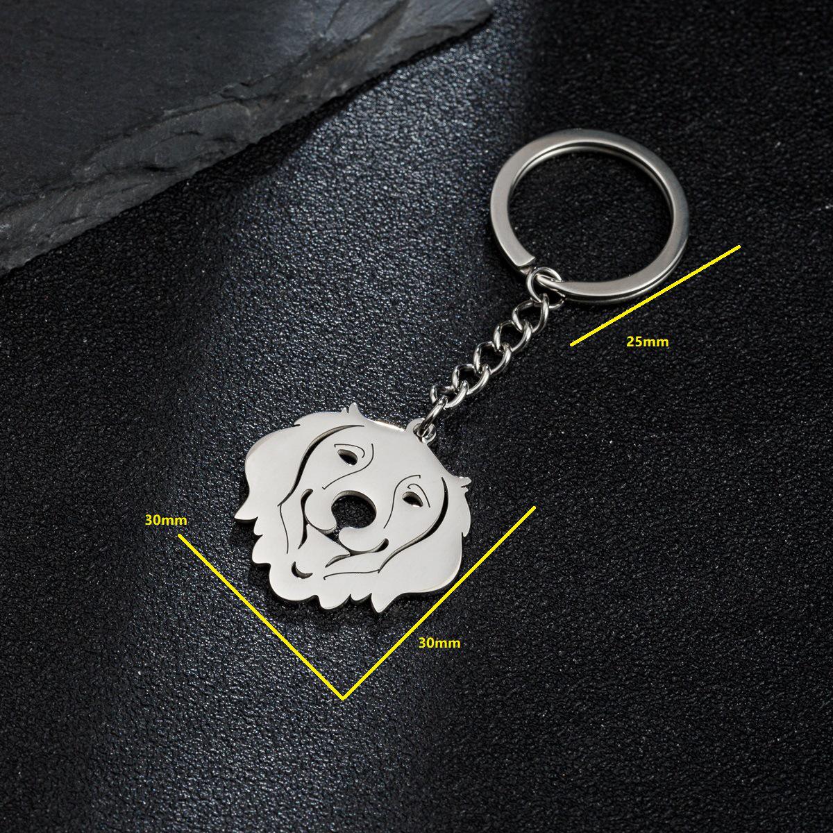 Cute Cartoon Labrador Puppy Keychain & Bag Pendant стальной