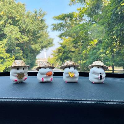 Eating Hamster Blind Box Imaginary Creation Cute Plush Doll Doll Machine Car Ornament Car Straw Hat Small Hamster