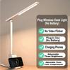 15W Wireless Quick-Charging Desk Light Eye-Protecting LED Folding Plug-in Intelligent Desk Lamp For Work And Study Table Lamps