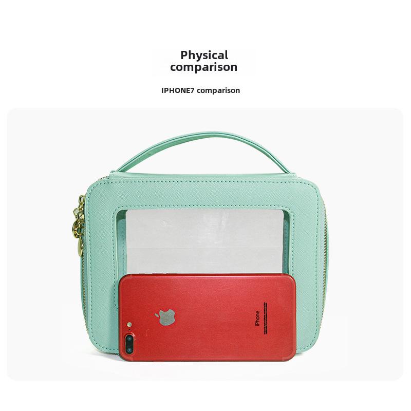 Lüks Şeffaf Seyahat Kozmetik Çantası - Üst Düzey PVC Makyaj Düzenleyici