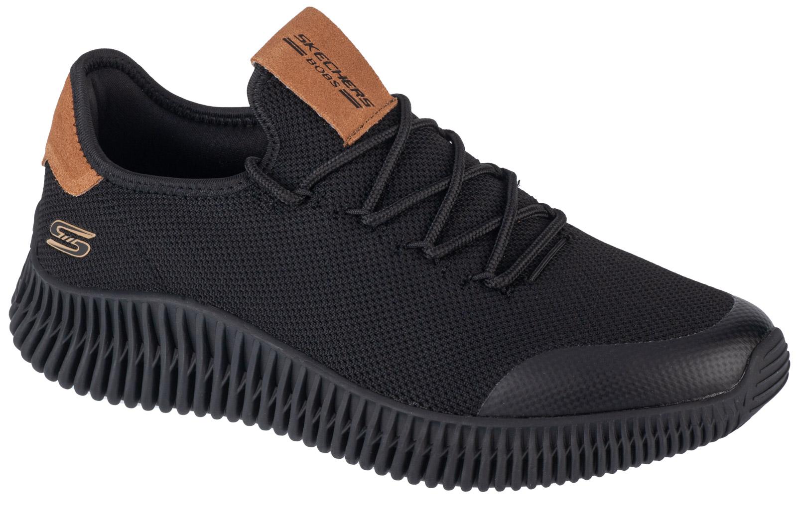 Skechers Bobs Geo-City Dapper, schwarze Herren-Sneaker 43 schwarz