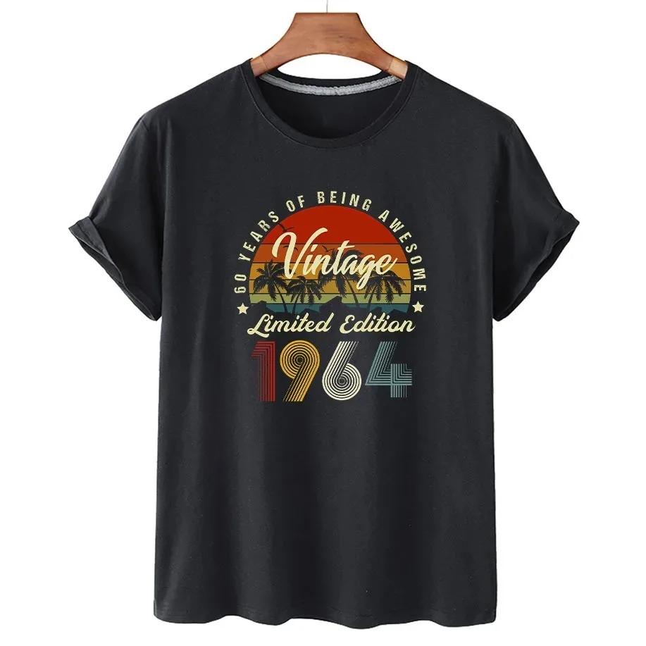 1964 1974 1984 Fashion House Party Unisex and Unisex's Birthday Anniversary T-Shirt Cotton Short Sleeve T-Shirt Vintage T-Shirt