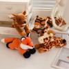12Styles Cute Cartoon Giraffe Zebra Raccoon Lion Tiger Leopard Zebra Plush Toy Mini Animal Doll Stuffed Decor Gifts Kids