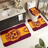 3Pcs Flannel Toilet Mat Set Mtdmotherwell Fc Bathroom Rug Bath Carpet Non Slip Home Decor
