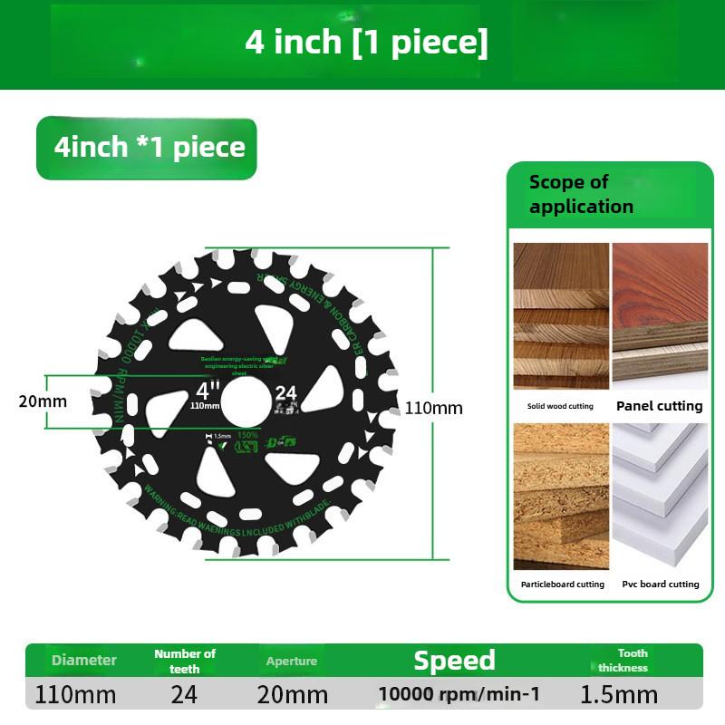 Baolian Lithium Battery Saw Blade Woodworking Alternating Tooth 4/5/6 Inch Cutting Machine Circular Saw Blade Energy Saving Type