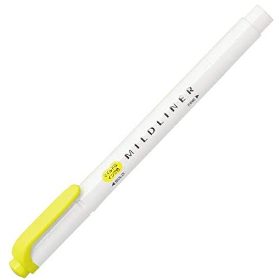 Zebra Mildliner Mild Lemon of Highlighter, Yellow, WKT7-MLY [Set 10]