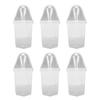 12PCS Plant Pots with Wicking System Transparent Double Layer Design Pots with Labels for Small Indoor Plants