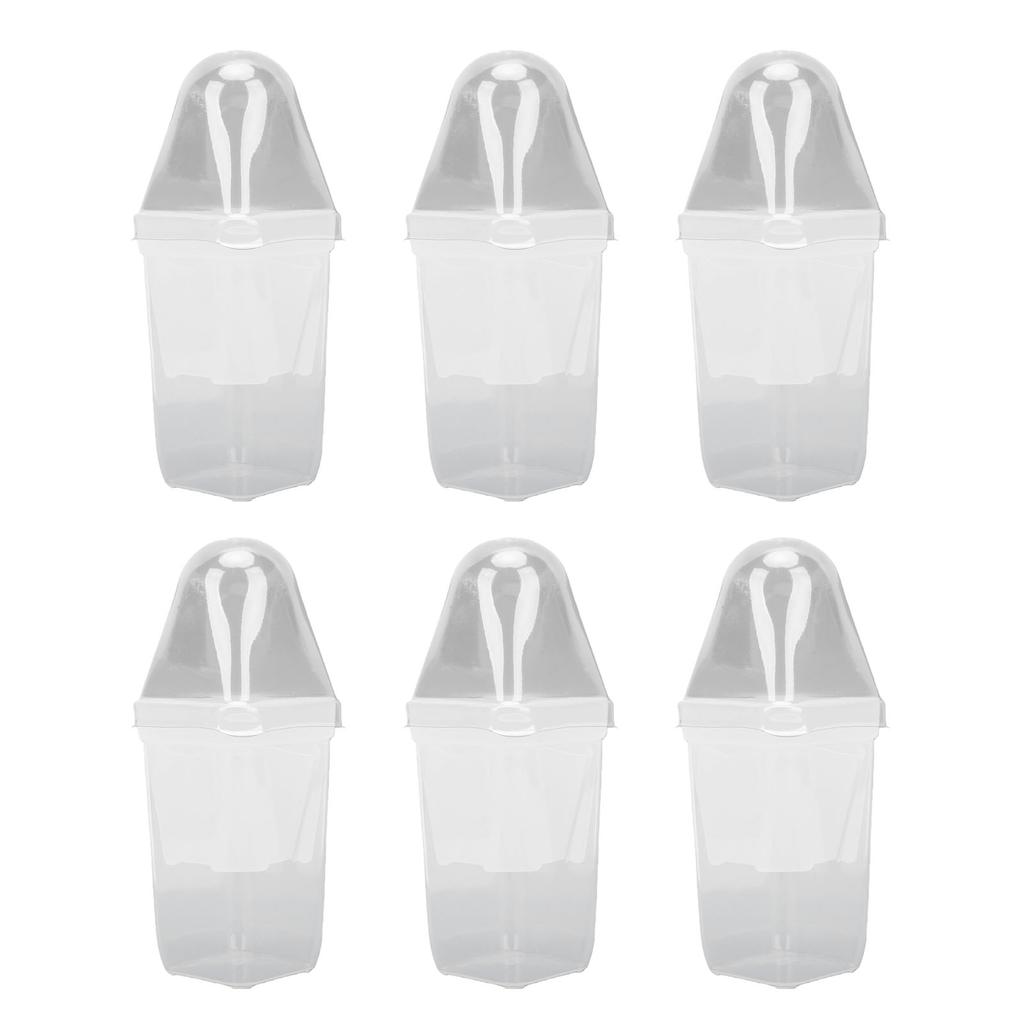 12PCS Plant Pots with Wicking System Transparent Double Layer Design Pots with Labels for Small Indoor Plants