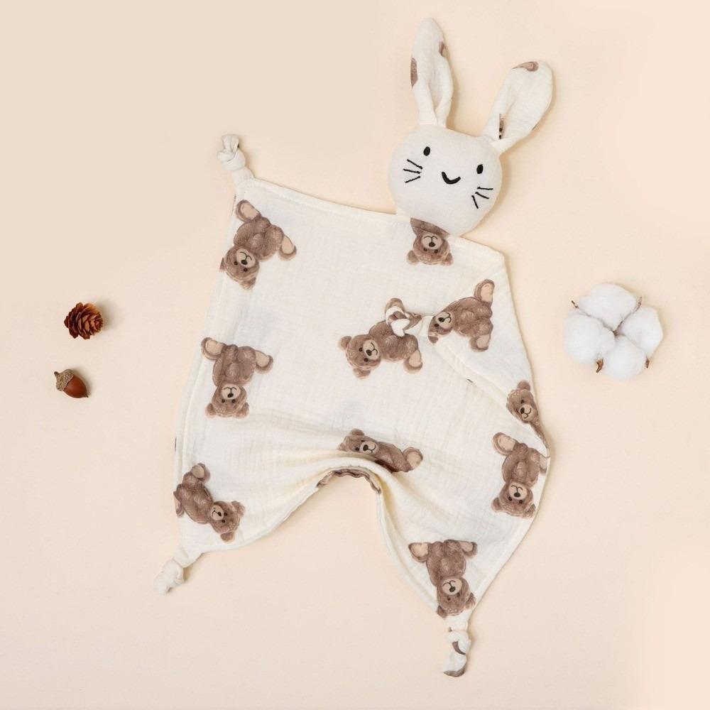 Printed Design Muslin Comforter Blanket Soft Material Cute Cat Kids Sleep Toy For Kids