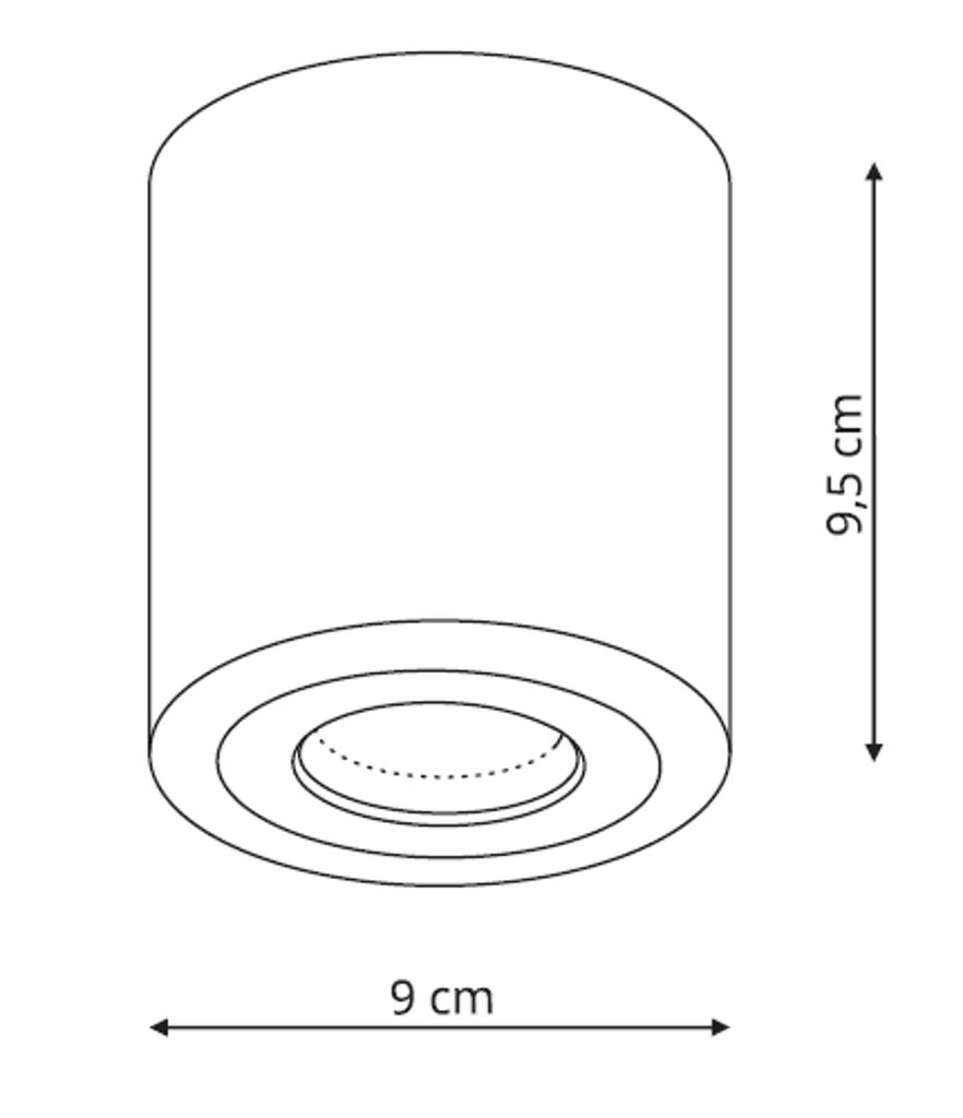 Downlight Faro Ip65 1 Gu10 Biały Light Prestige Lp-6510/1Sm Xl Wh