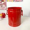 Stationery Large Capacity Desktop Storage Box Lovely Iron Bucket Iron Pen Holder Pen Organizer